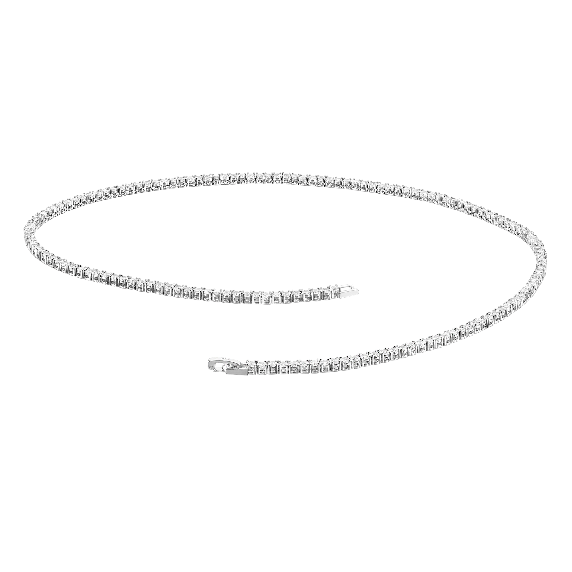 Men's Tennis Chain - White Gold