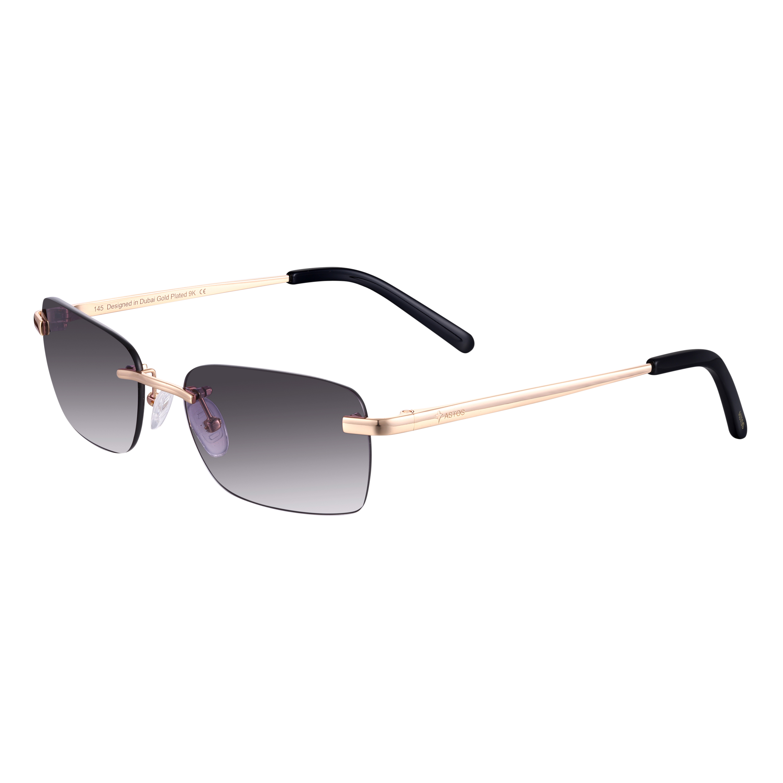 Men's Eyewear Black Black | 9K Gold plated