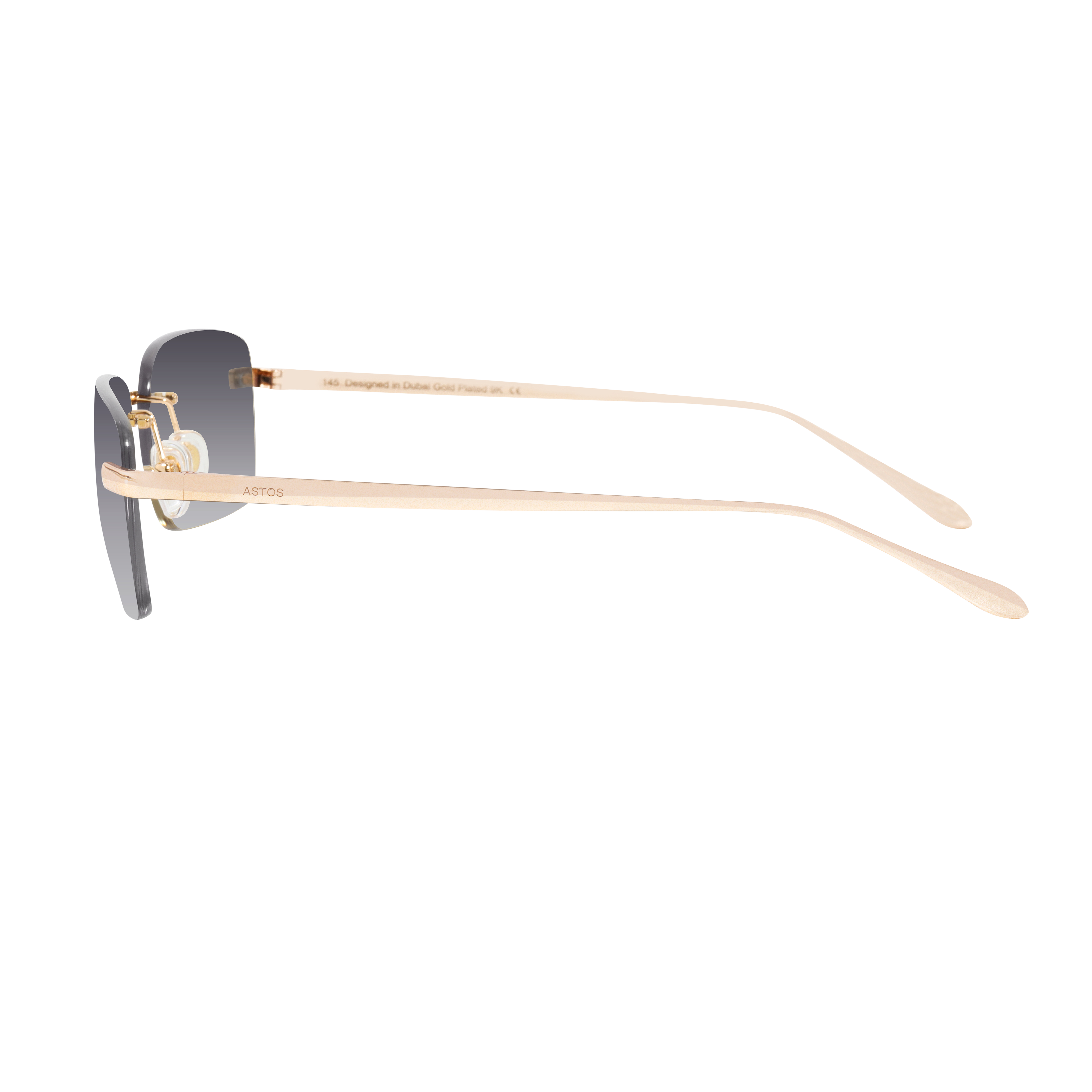 Women's Eyewear Black gradient | 9K Gold plated