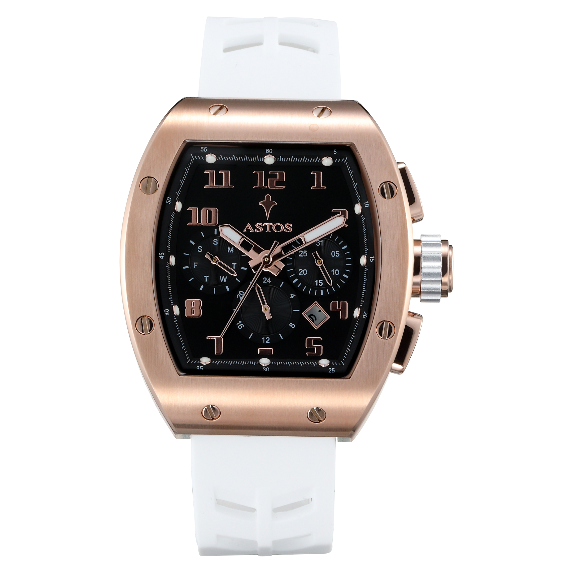 Millionaire 2.0 Rose Gold - White Strap