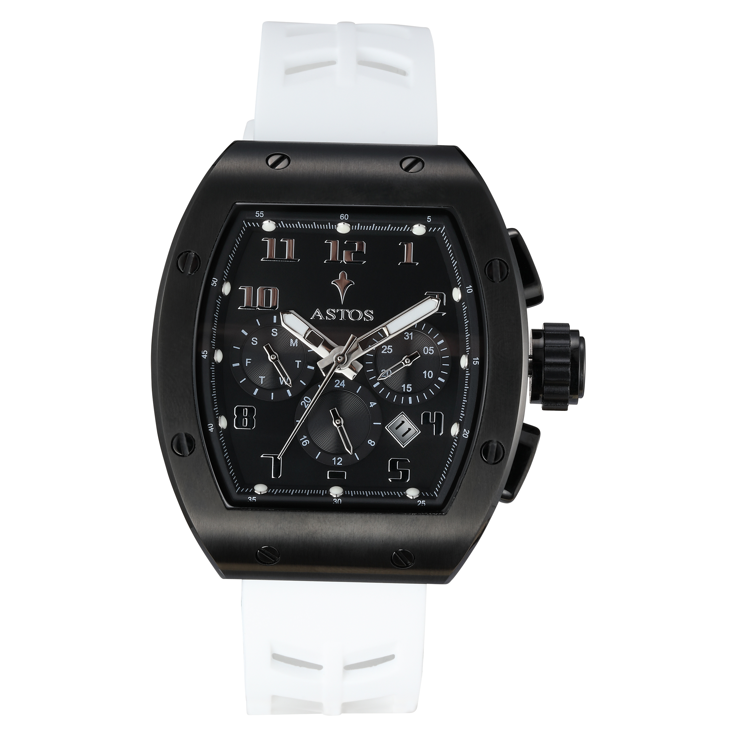 Millionaire 2.0 Black - White Strap
