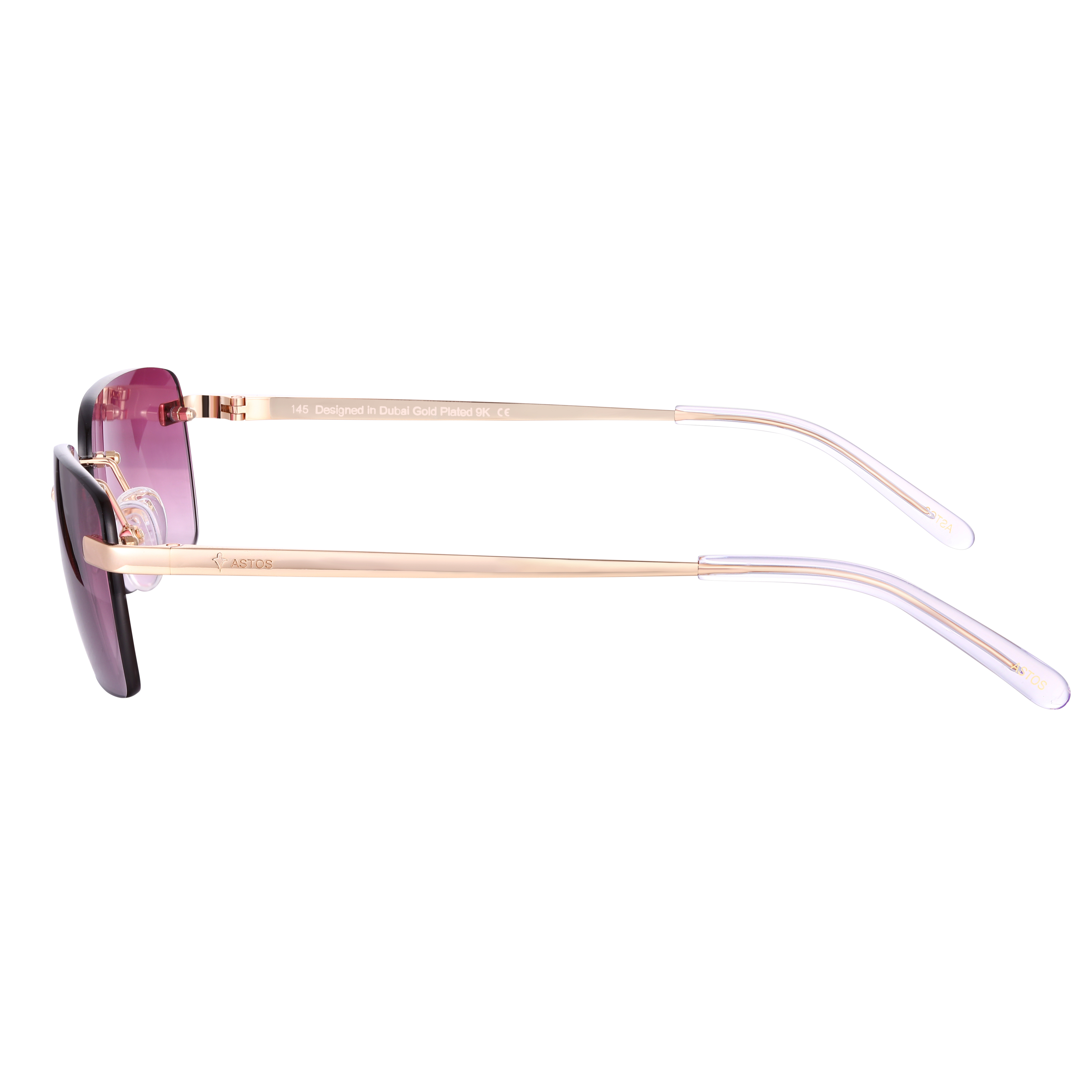 Men's Eyewear Bordeaux gradient | 9K Gold plated