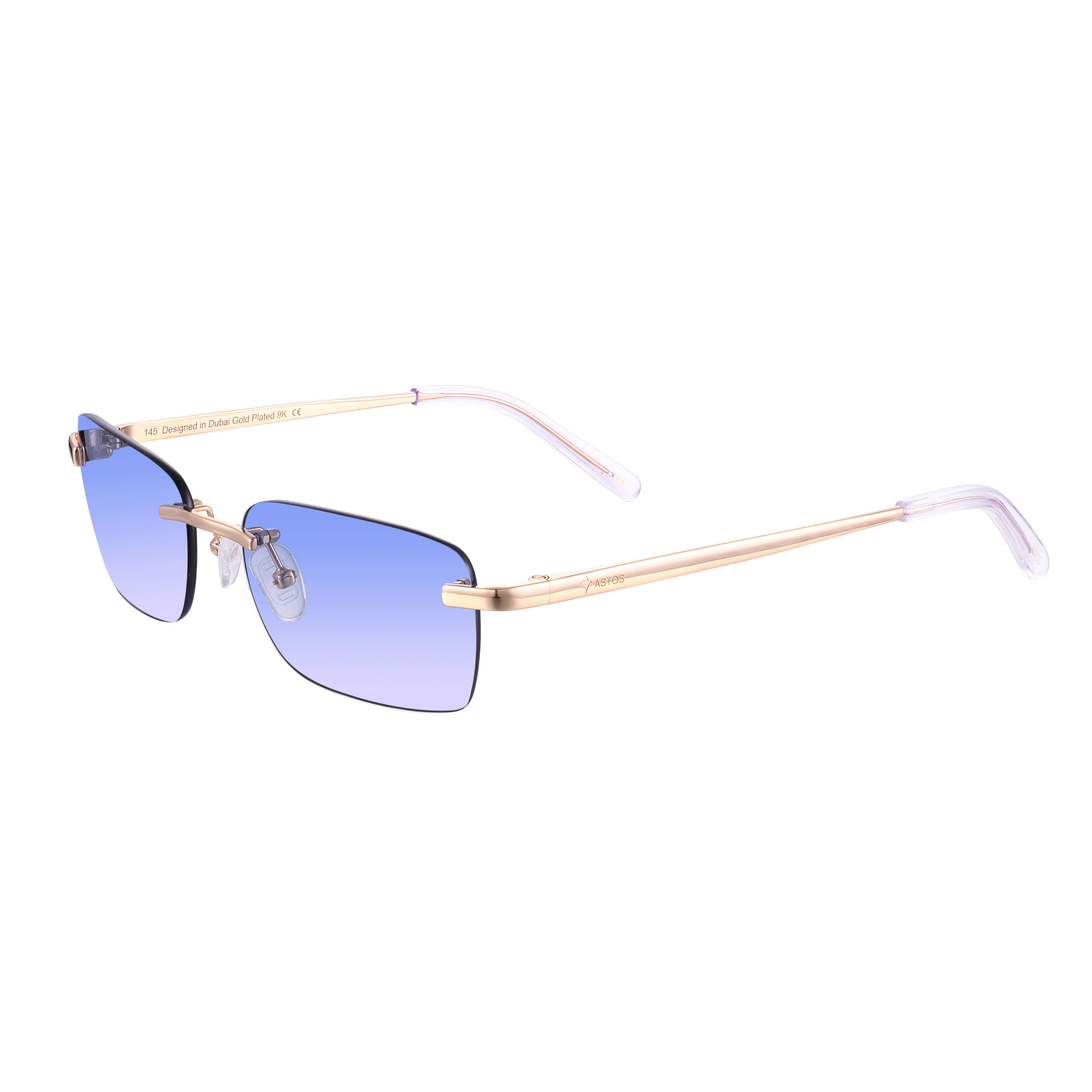 Men's Eyewear Blue gradient | 9K Gold plated
