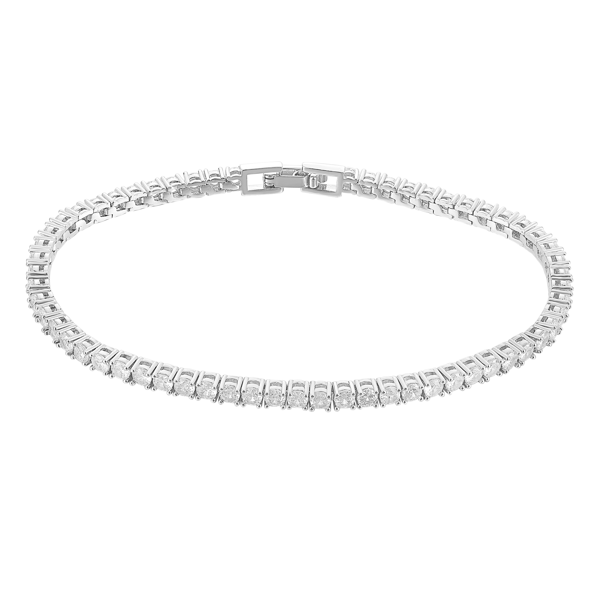 Women's Tennis Bracelet - White Gold