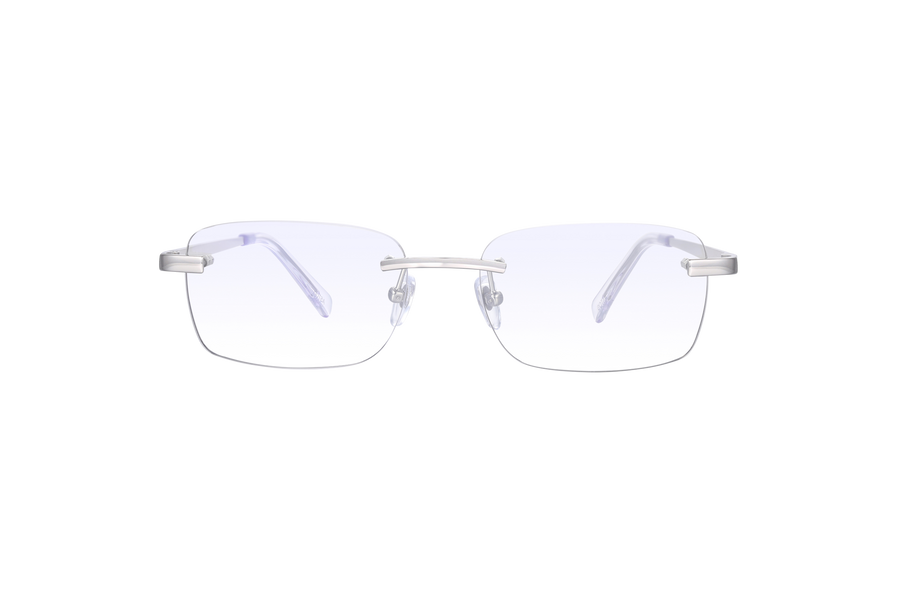 Herrenbrillen Transparent | Silber